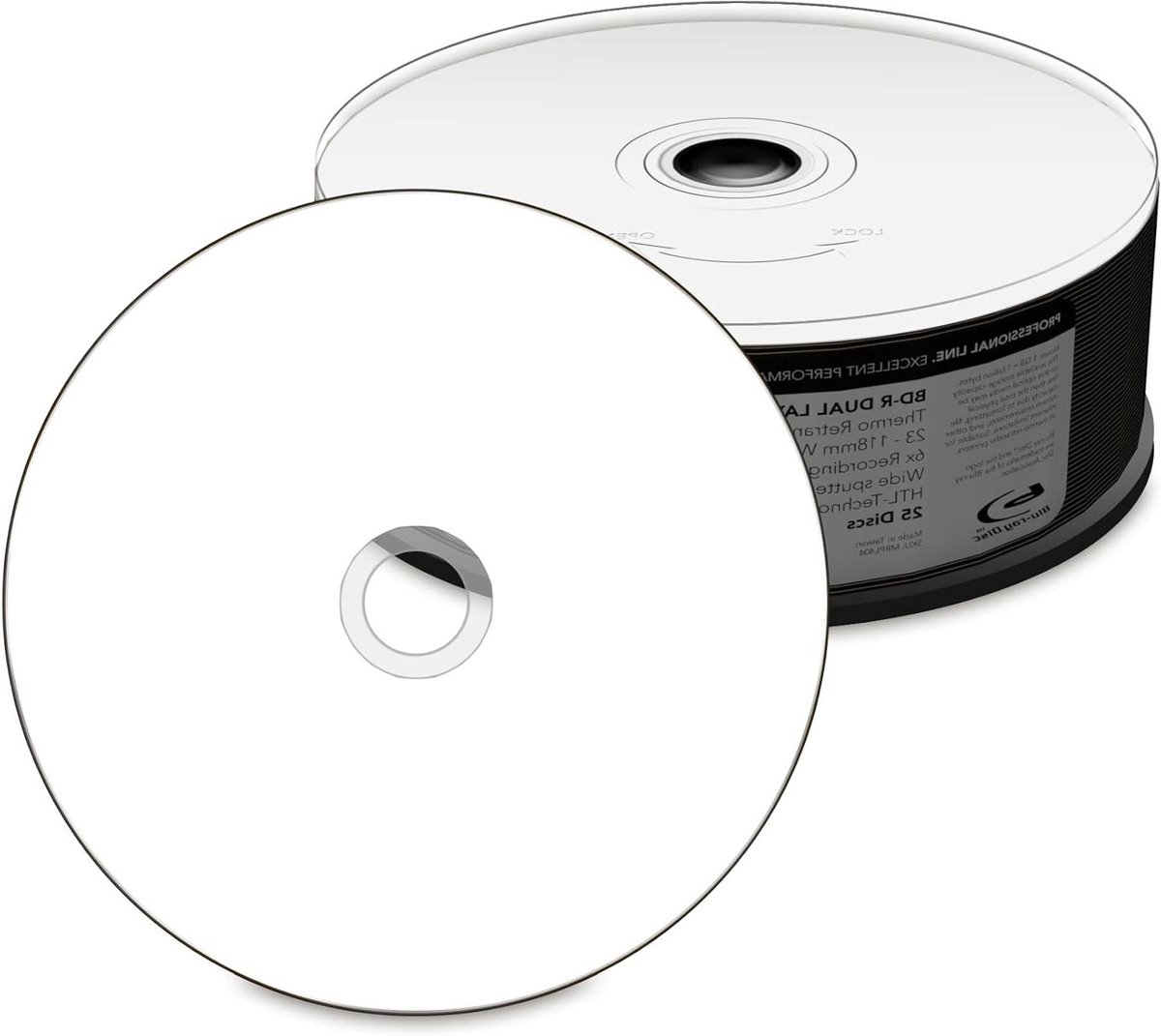 Blu-ray Disc - BD-R DL - Data Archiveren - Dubbellaags Opslag - 50GB - Wit
