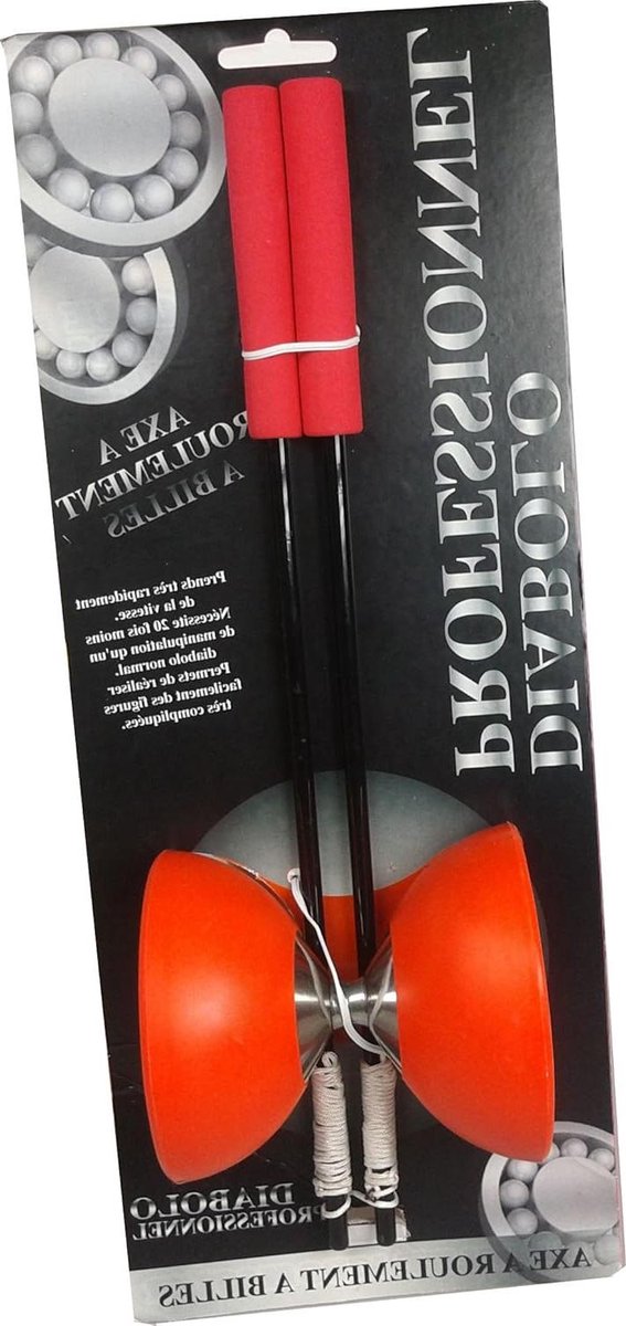 Diabolo met kogellagers - Jojo Spinning top - Circusacts oefenen - Hoge draaisnelheid - 165 x 10 x 42 cm