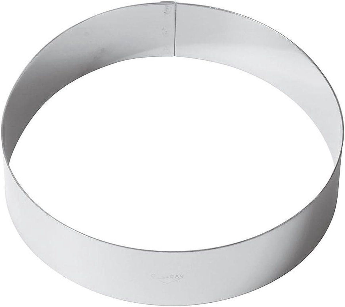 Mousse ring - Dessertvorm - Gebak maken - Roestvrij staal - 20 cm diameter - Grijs