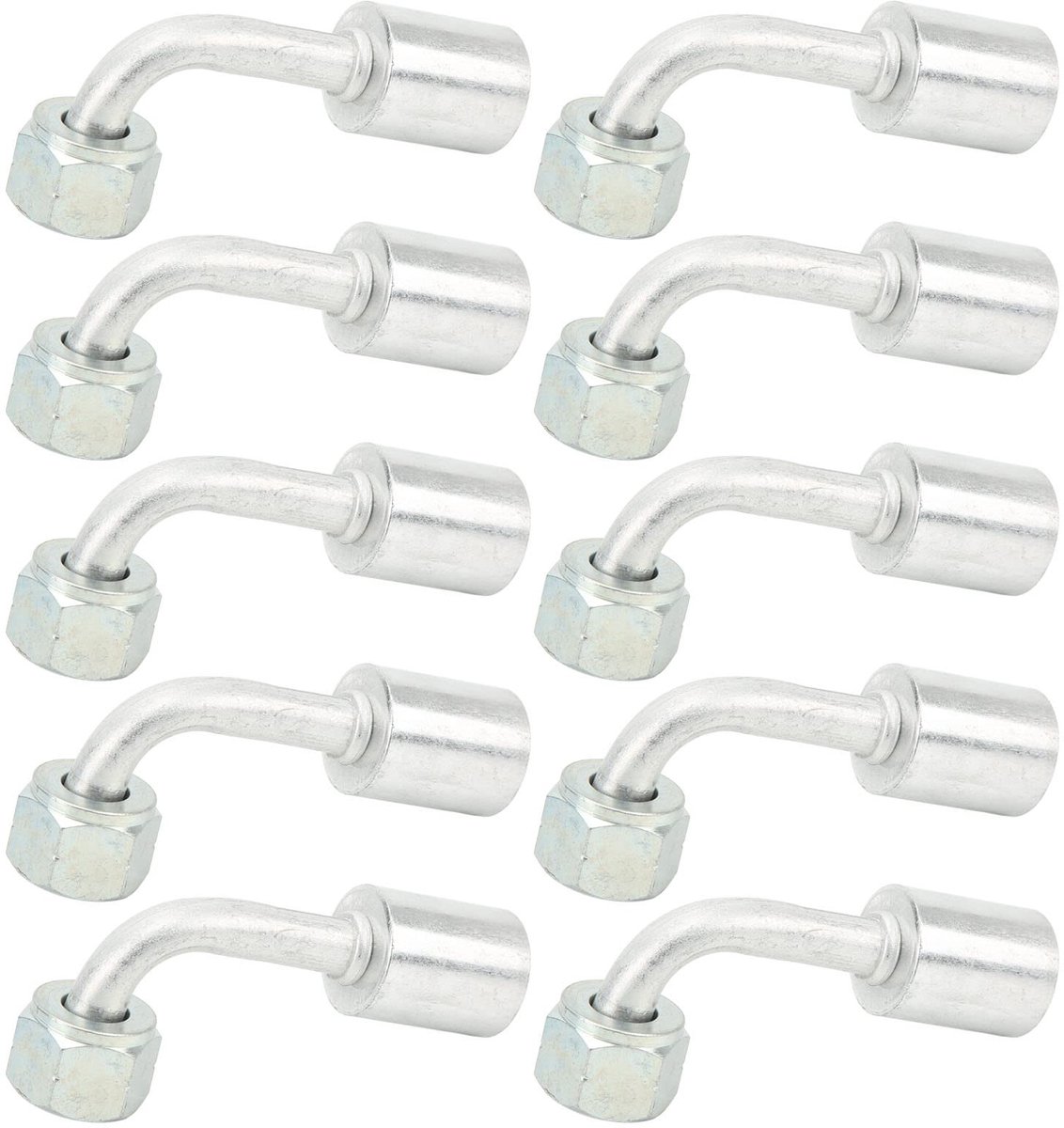 Dailygoods - 10 Stuks Aluminium Elleboog Connectoren voor Airconditioning