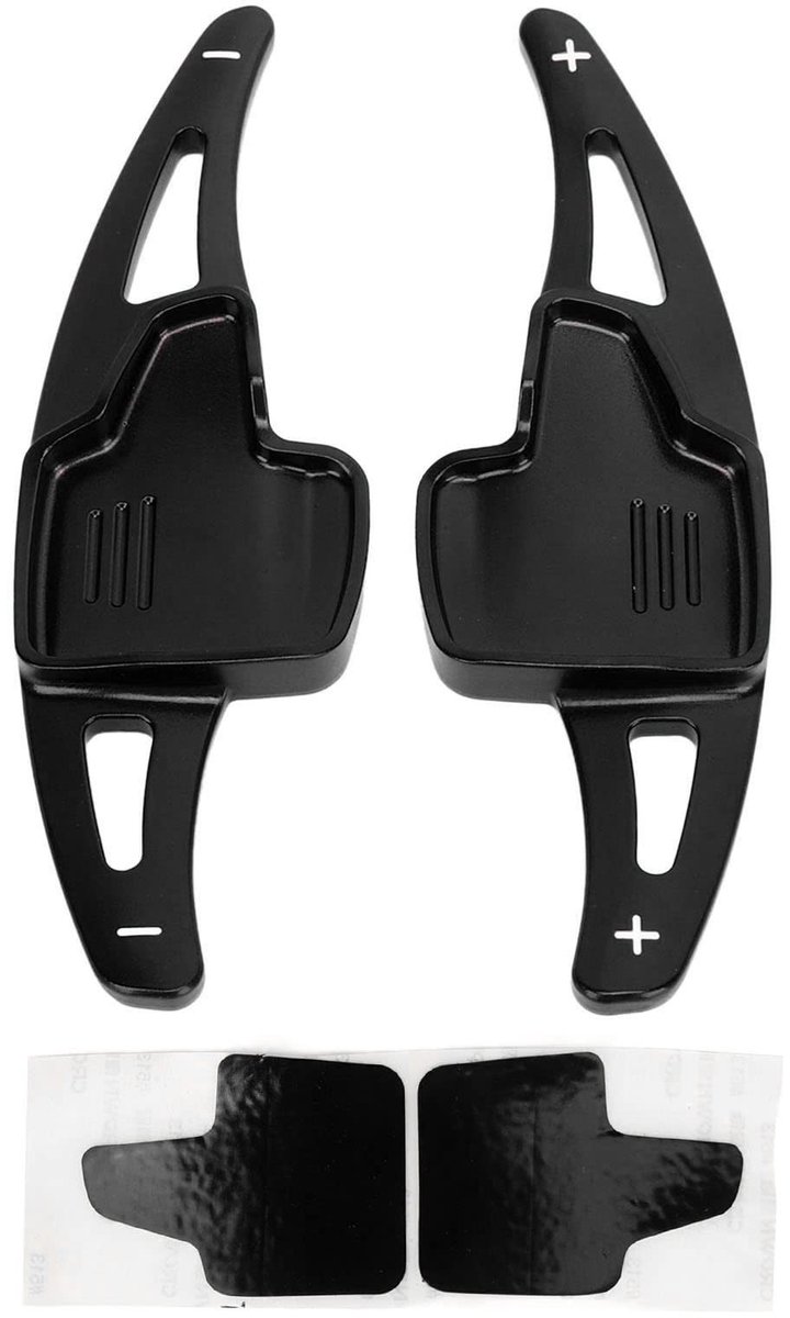 Dailygoods - Dailygoody - Aluminium Shift Paddle - Sportief stuuraccessoire - Zwart - Verhoogt rijplezier - Geschikt voor Ford Focus Kuga EcoSport - Perfecte