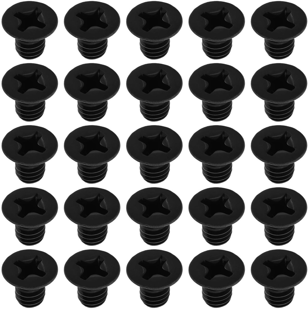 Dailygoods - 100 Stuks M4 x 6 mm Platte Kop Machineschroeven