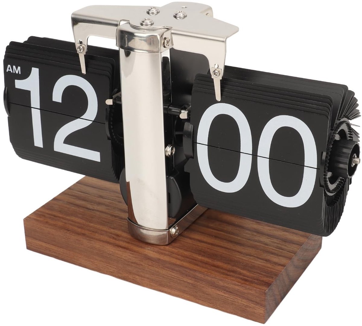 Dailygoods - Dailygoody - Flip Clock - Retro Tafelklok - Mechanische Klok - Zwart - Digitale Klok - Batterij Aangedreven - Geschikt voor Thuis Decoratie - Roestvri