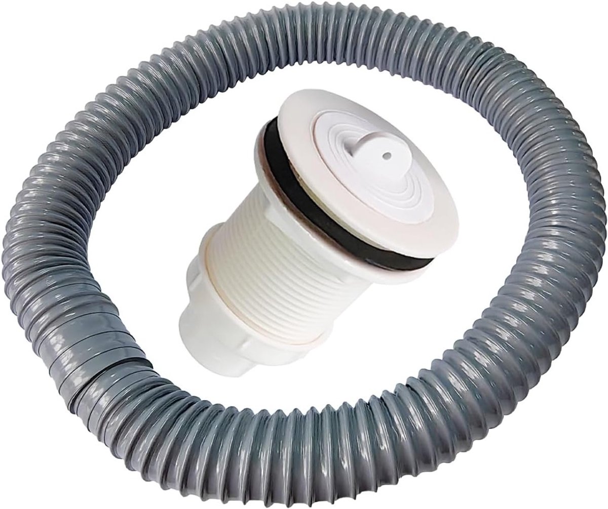 Flexibele afvoerleiding voor wastafel, 64mm afvoerconnector voor keuken en badkamer, eenvoudig te installeren en duurzaam