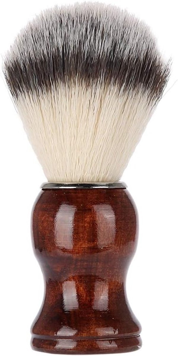 Houten Baardborstel voor Mannen - Ideaal voor Scheren, Thuisgebruik en Reizen, Perfect voor Verzorging en Styling