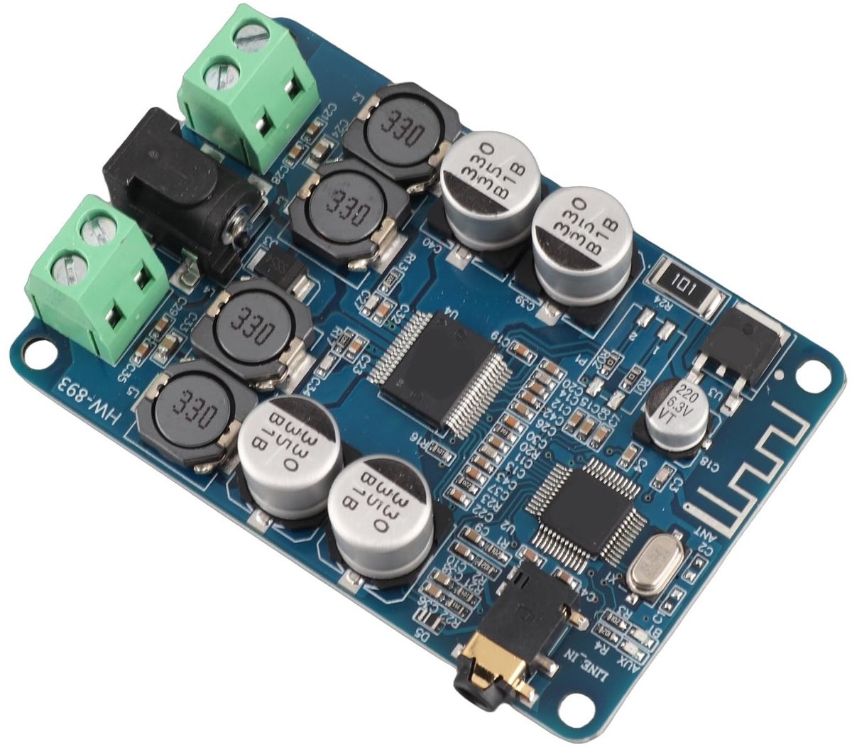Dailygoods - Dailygoody - Bluetooth Audio Versterker - TDA7492P - 2x25W met AUX Interface - Draadloze verbinding - Krachtige geluidskwaliteit - Ideaal voor muziek ...