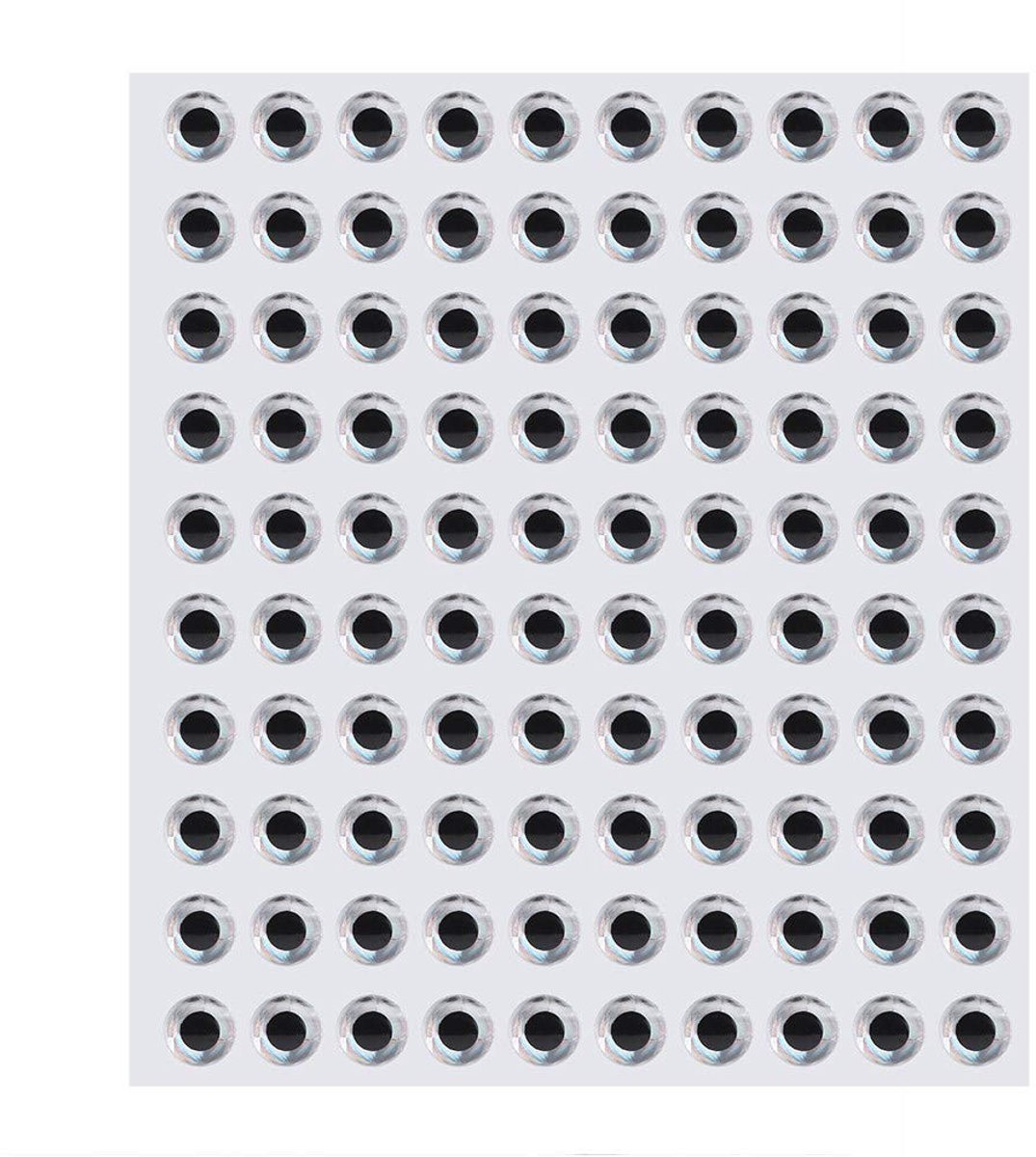Dailygoods - Dailygoody - Visaas Ogen - 3D Simulatie Vissen Lokken Ogen - Zelfklevend - Premium Kwaliteit - DIY Lokken Aas Maken - Geschikt voor Vliegbinden -
