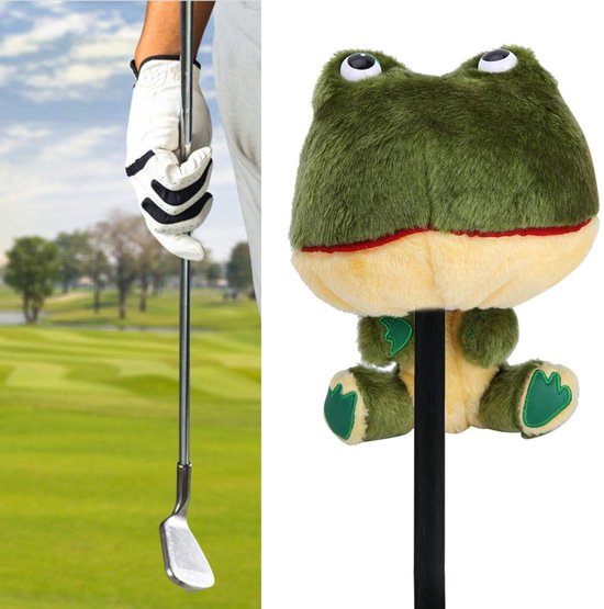 Dailygoods - Dailygoody - Golfclubhoezen - Pluche golfhoofdenhoezen - Perfecte pasvorm - Kikkervorm - Golfgeschenk - Golftasaccessoires - Geschikt voor golfclubs van Dailygoods — afbeelding 3