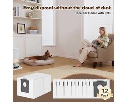 12 stuks stofzakken reserveonderdelen voor Dreame X40/X50 Ultra Complete-D20 Pro Plus-L50/L40s Pro Ultra- X40/X50 Master-L10s Pro Gen 2-L10s/L20/L40/L50/Aqua10 Ultra, E30/V50/P50-L20/X30/ Ultra Complete L10s/L10/L10s Pro/L40/L50/E30 Ultra