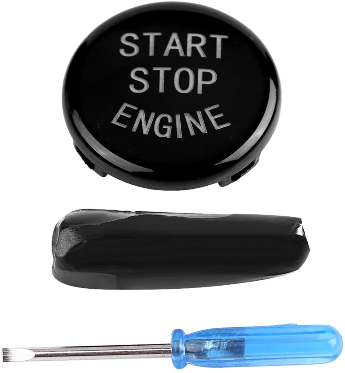 Dailygoods - Cosensi - Dailygoody - Car Start Stop Cover - Auto Accessoires - Zwart - E-disc Bottom - Geschikt voor 3 Series 5 Series X1 X3 X5 X6