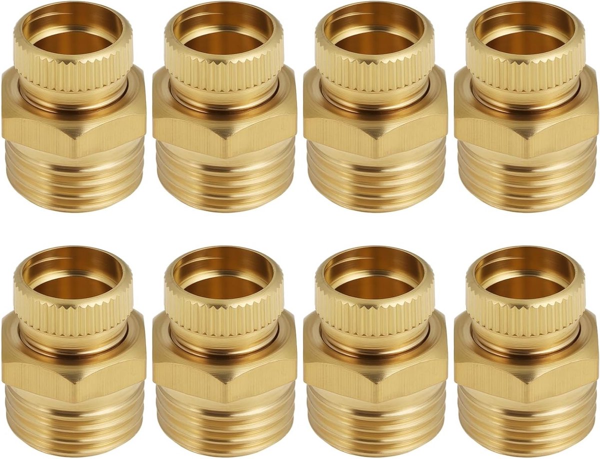 8 Stuks Messing Afvoerklep G1/4 Draad voor Waterafvoer en Luchtcompressoren, Duurzaam en Betrouwbaar