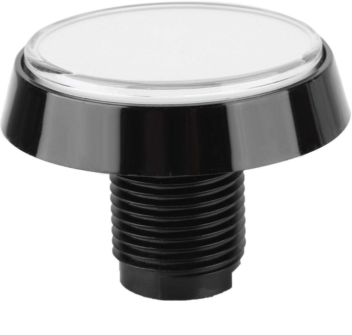 Dailygoods - Dailygoody - Grote LED Drukknop - Micro Switch - Voor Game Machines - 60mm - Drukknop met LED - Geschikt voor diverse toepassingen - Kleur zwart