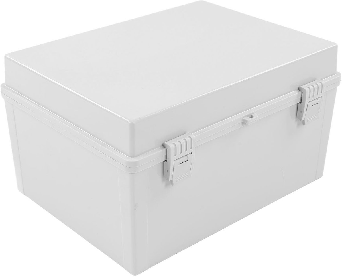 Dailygoods - Dailygoody - Waterdichte aansluitdoos - IP66 - Hoogwaardig ABS-materiaal - 400 x 300 x 200 mm - Voor industriële toepassingen - Geschikt voor buitenge