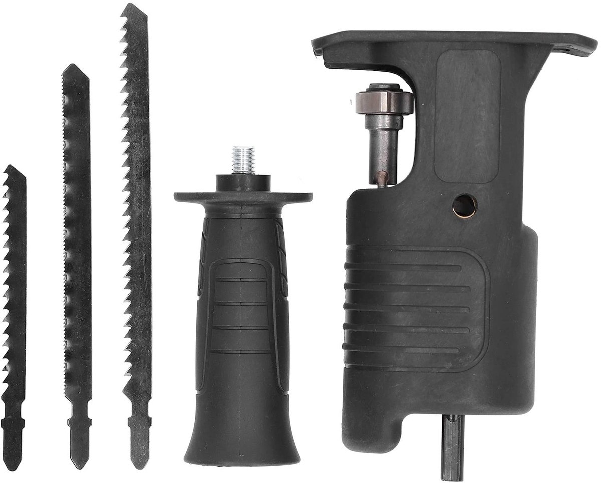 Dailygoods - Dailygoody - Reciprocating Saw Attachment - Boormachine Accessoire - 3 Zaagbladen - ABS Triangulaire Shank - Hout en Metaal Bewerken - Efficiënt Zagen..