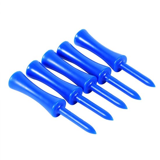 Dailygoody - Golf Tees - Duurzame Golfaccessoires - 68mm Plastic - Blauw - Verminder wrijving en spin - Geschikt voor golfsporten — afbeelding 2