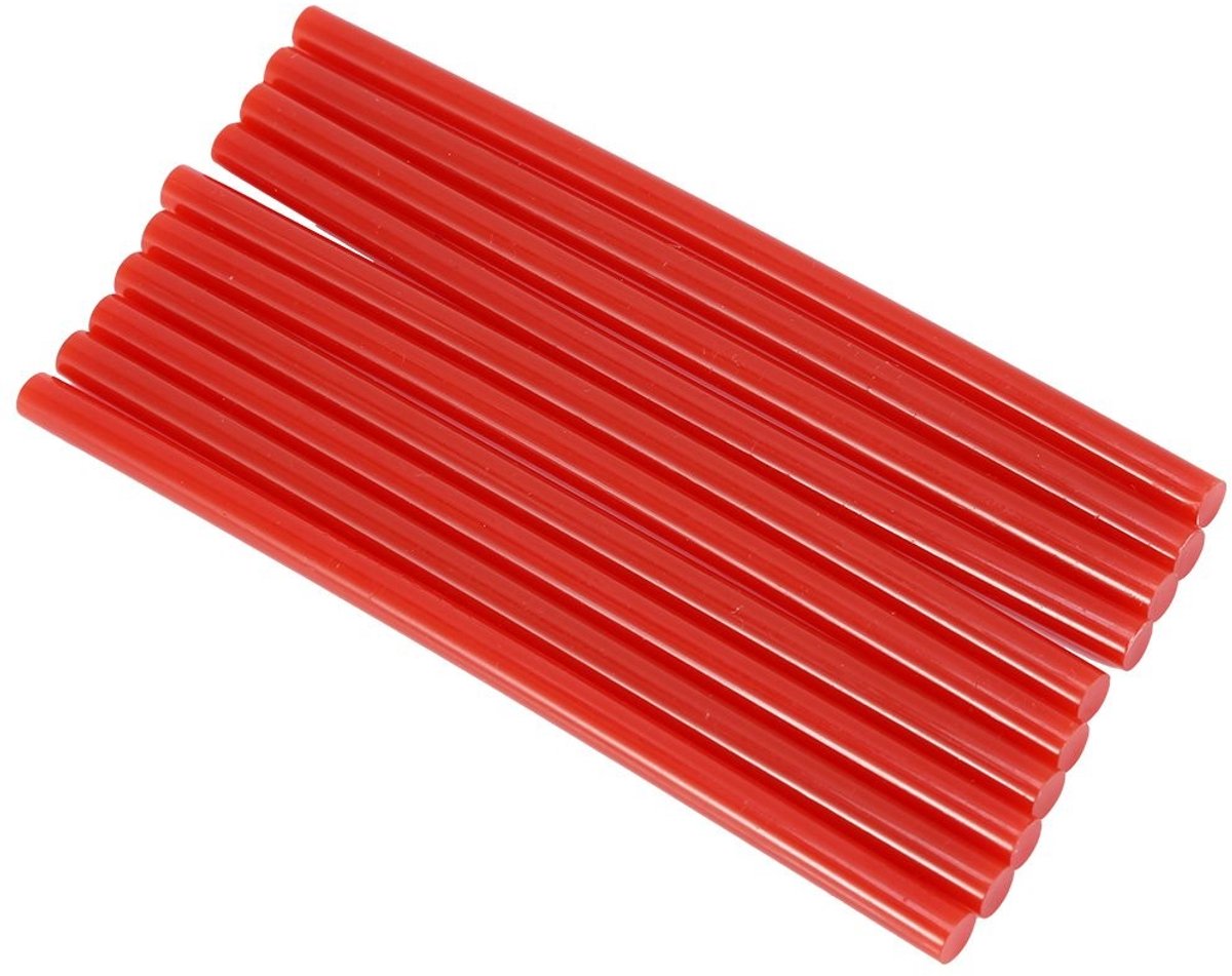 Dailygoods - Dailygoody - Hot Melt Lijm Sticks - Kleurrijke Lijm voor DIY - 10Pcs - 7x150mm - Sterke Hechting - Geschikt voor Kunst en Ambachten - Rood