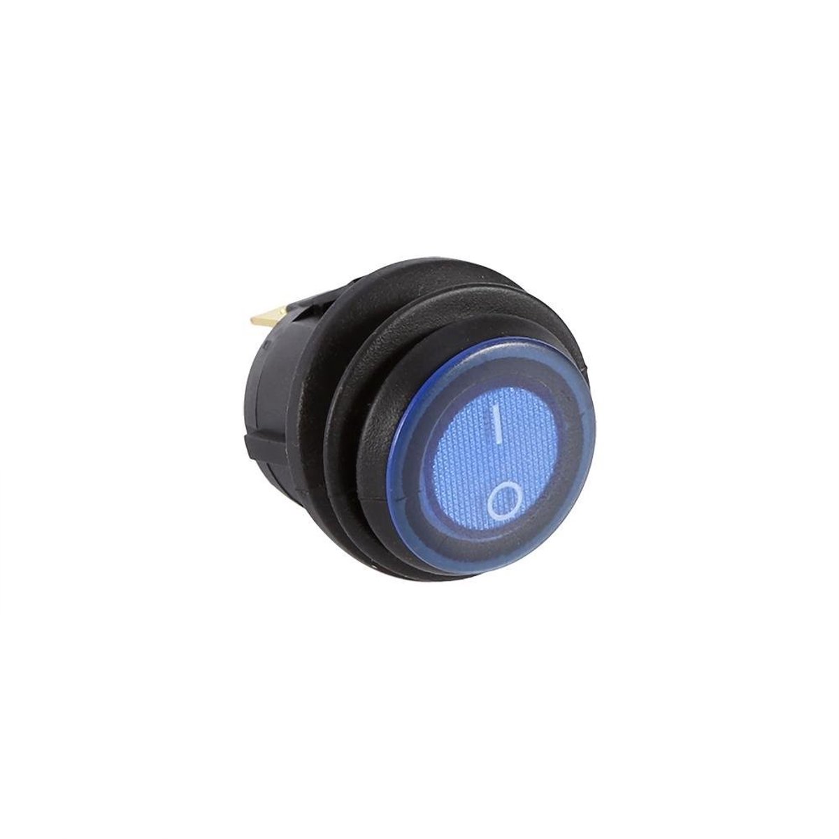 Dailygoods - Dailygoody - Auto Vrachtwagen Schakelaar - LED Lichtschakelaar - Eenvoudige Installatie - Blauw - Waterdichte Schakelaar - 12V 16A - Geschikt voor Aut...