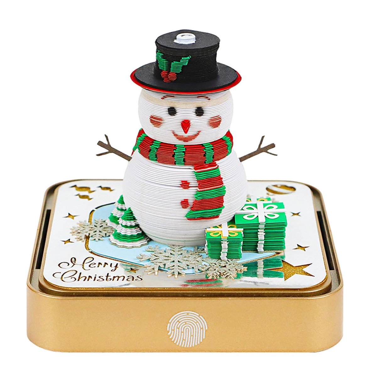 Dailygoods - Dailygoody - 3D Memo Pads Kalender 2026 - Uniek Notitieblok - Sneeuwman Design - Creatief Notitieboek - Handig voor Notities - Perfect voor Organ