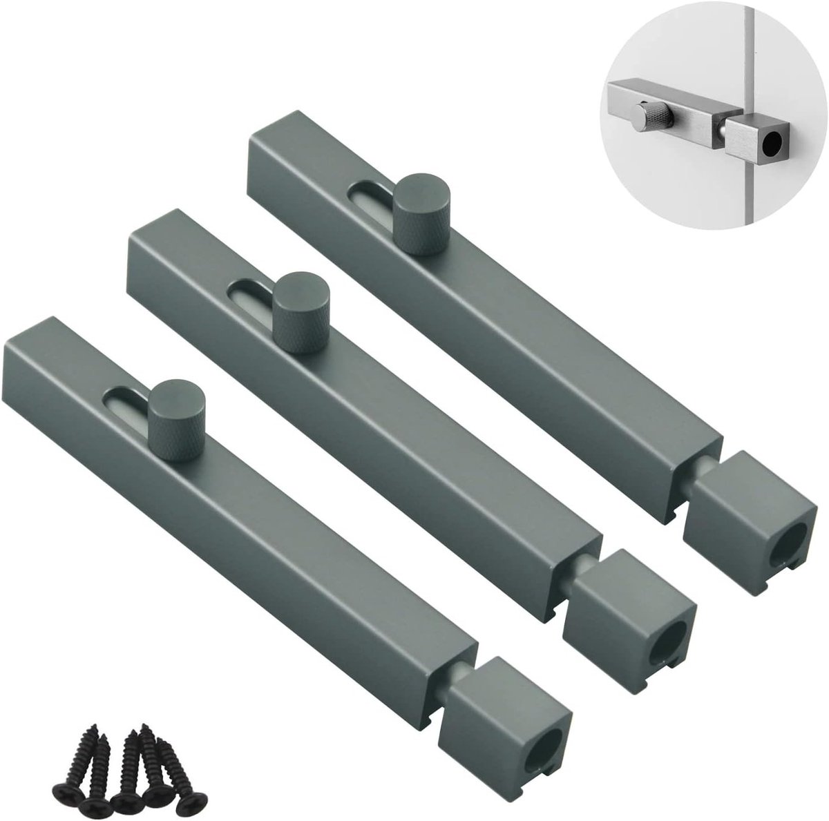 Stevige Aluminium Alliage Deurslot met Verstevigde Cilinder en Verstevigde Bevestiging - 3 Stuks voor Veiligheid en Betrouwbaarheid