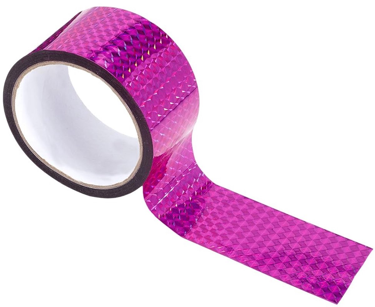 Dailygoody - Reflecterende Tape - Waterdicht - 50 m - Roze - Holografische Tape - DIY Projecten - Kunststof