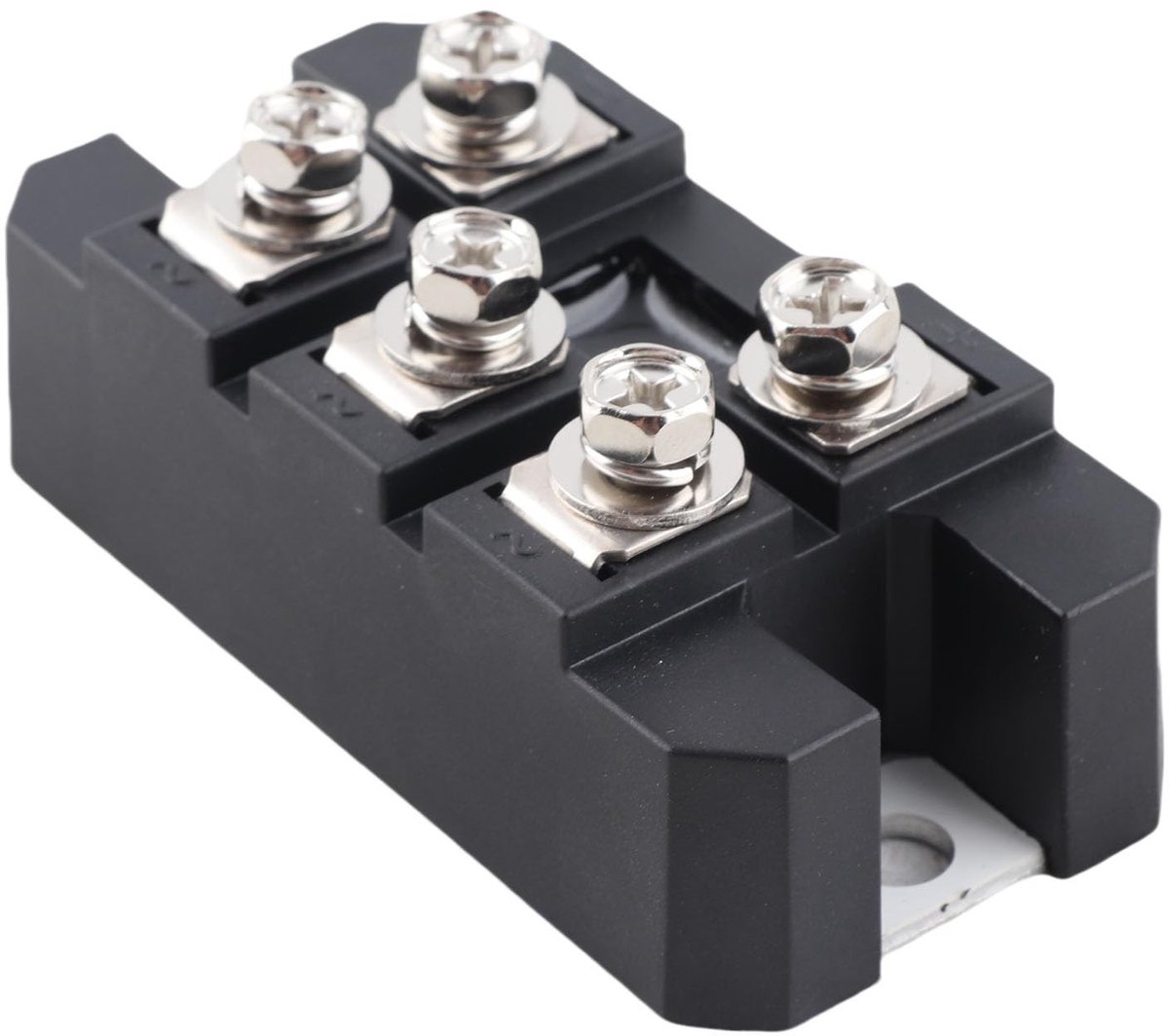 Dailygoods - Dailygoody - MDS100A Driefasige Diodebruggelijkrichter - 3-fasig - Hoge piekspanning 1600V - 100A gelijkrichter - Robuust ontwerp - Geschikt voor indu...