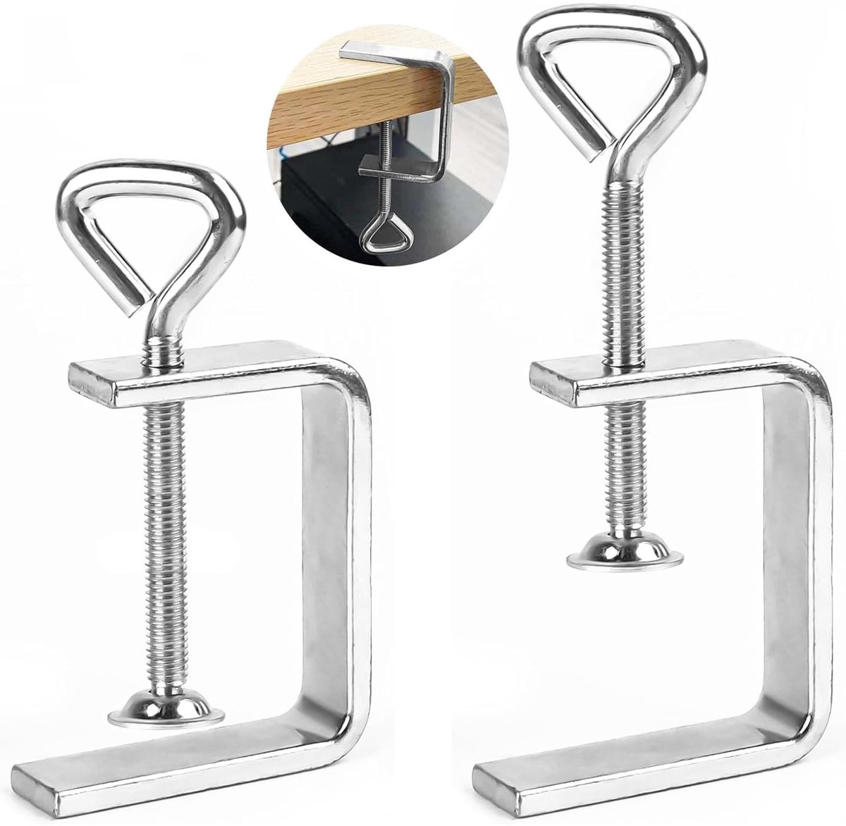Dailygoods - Dailygoody - C Clamp - Heavy Duty Klemmen - Ideaal voor Houtbewerking - 2 Stuks - Ondersteunt Diverse Klussen - Compact en Duurzaam