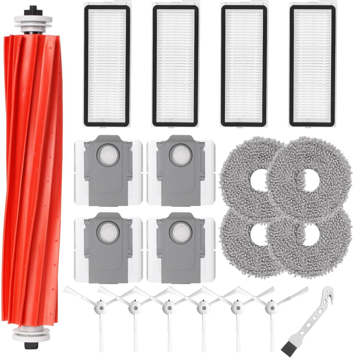 Dailygoody - Accessoire kit robotstofzuiger - Roborock Qrevo S/Qrevo Pro/Qrevo MaxV - Vervangende onderdelen - Hoogwaardige kwaliteit - Geschikt voor .