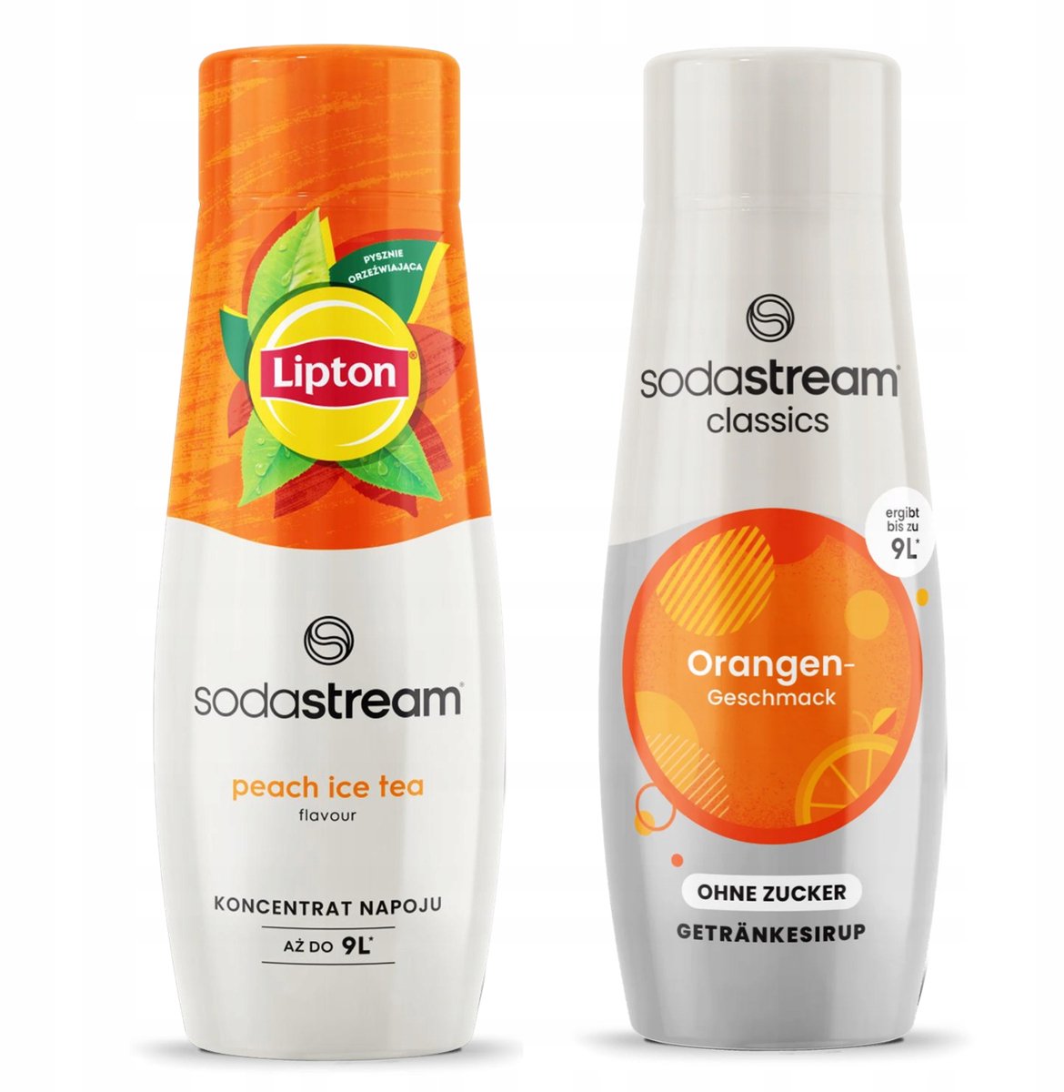 Sodastream Serie Lipton - Ijsthee Perzik - Geen Suiker - Twee Smaken