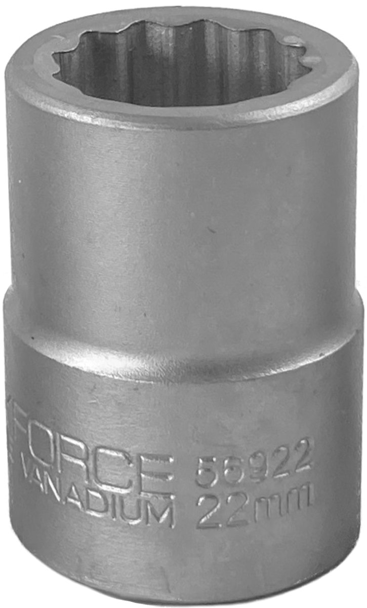 Rockforce RF-56922 - Dopsleutel - 12-Punts - 22 mm - Cr-V
