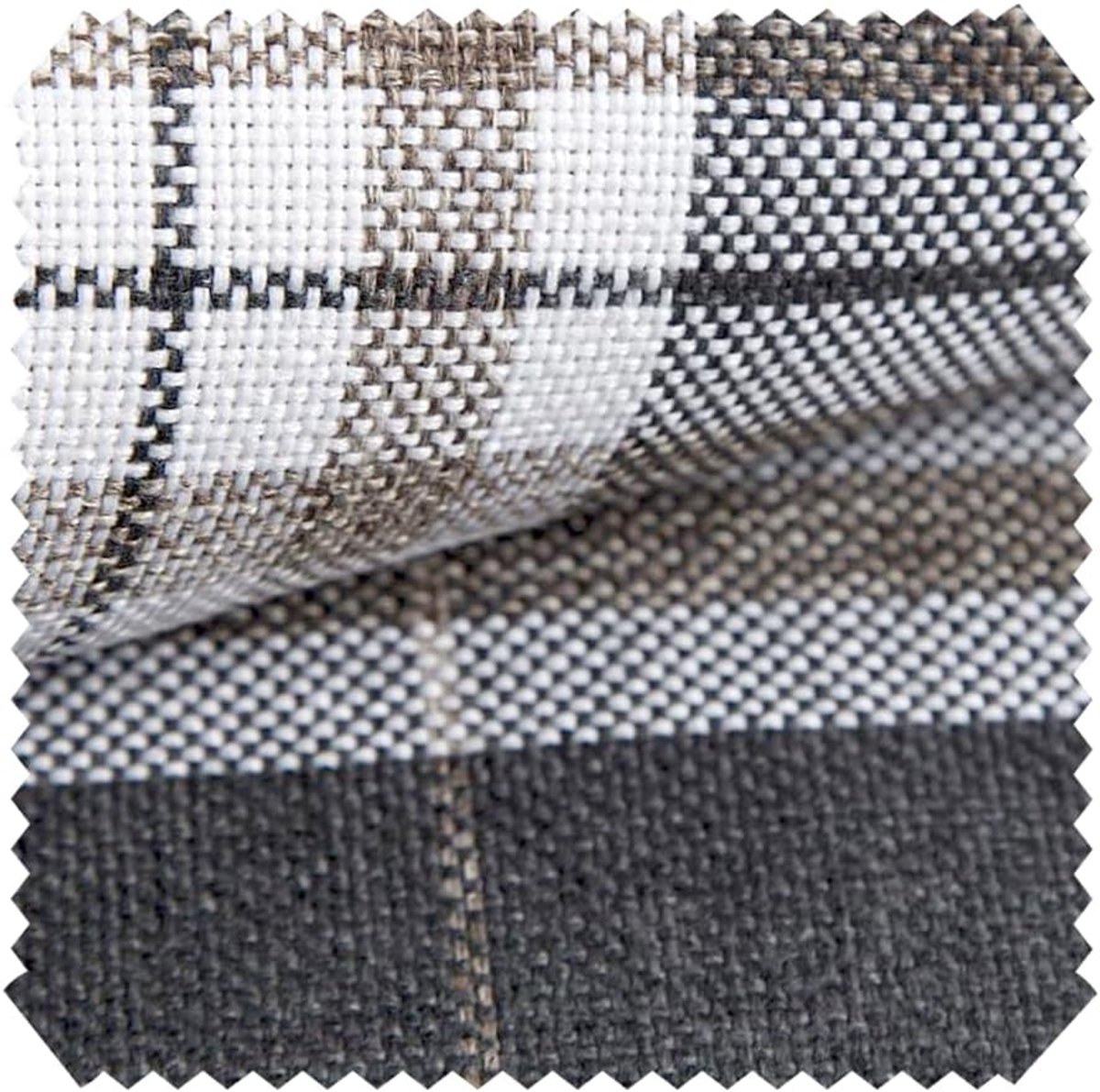 Meubelstof Geruit - Stoffering Stof - Meubels Bekleden - Zeer Sterk 100.000 Schuurtochten - 148cm Breed - Antraciet