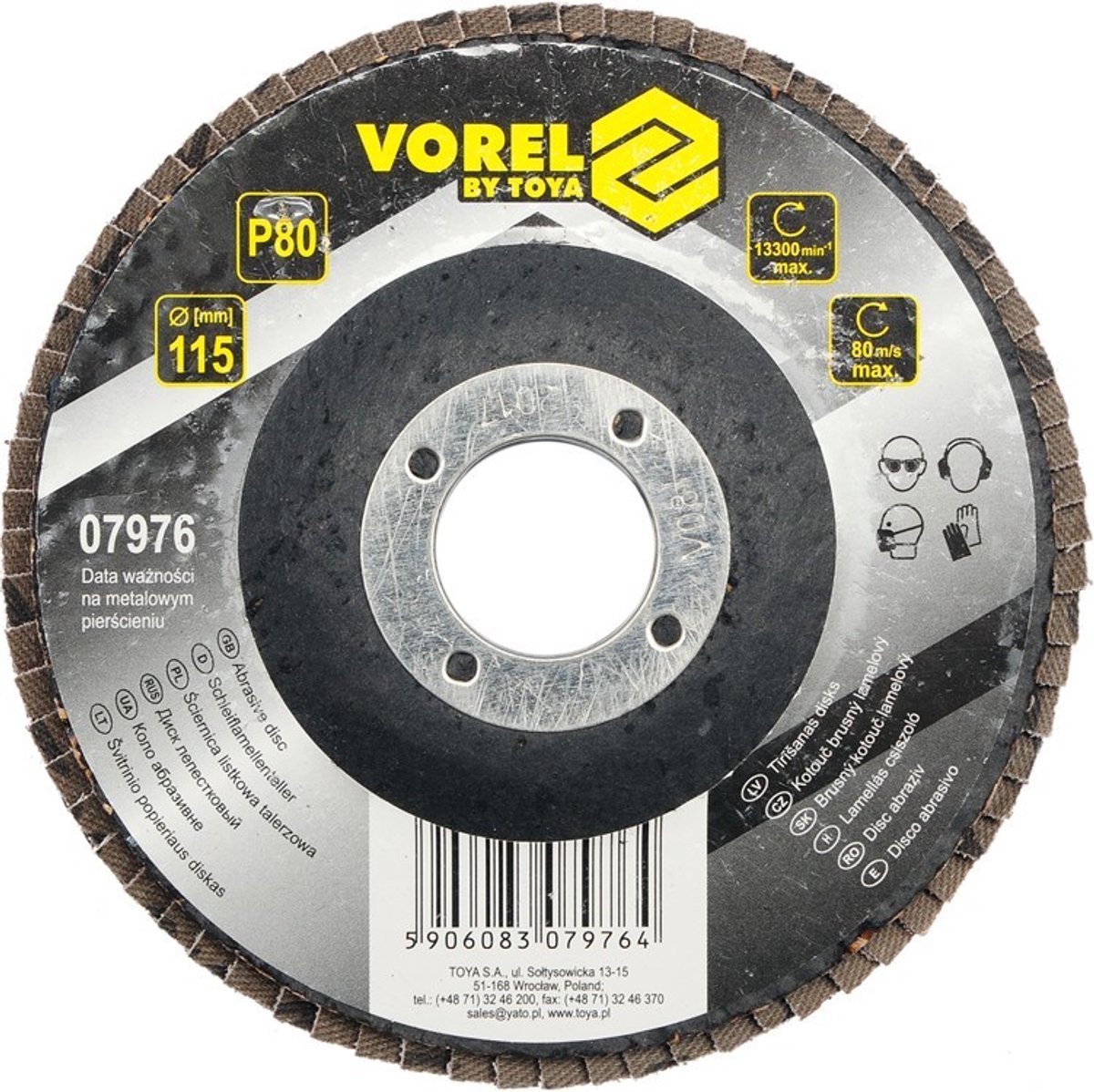 Vorel Serie - Lamellenschijf - P80 - 115mm