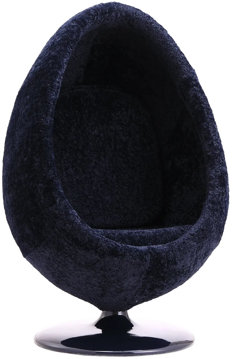 York - Egg Loungestoel - Donkerblauw