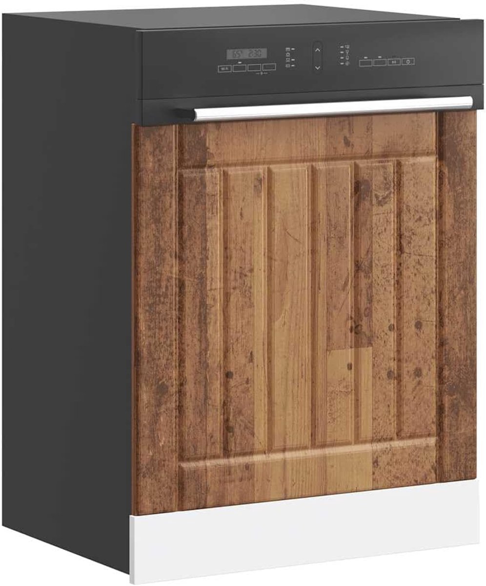 Vaatwasmachinepaneel - Keukenpaneel - Keuken afwerken - Oude houtlook - 60 cm breed - Hout