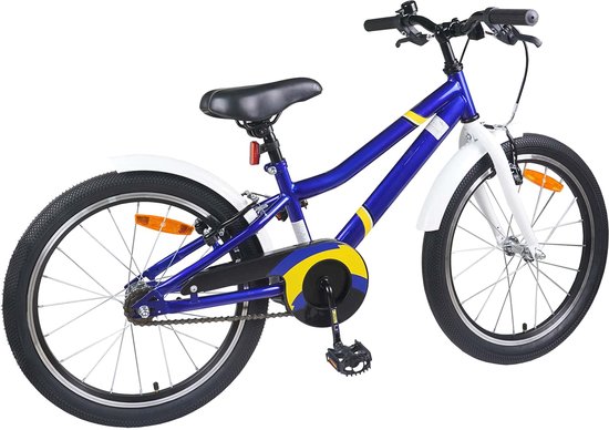 vidaXL - Kinderfiets - 18 - Inch - voor - 5-7 - jaar - oud - Blauw - wit van VidaXL — afbeelding 4