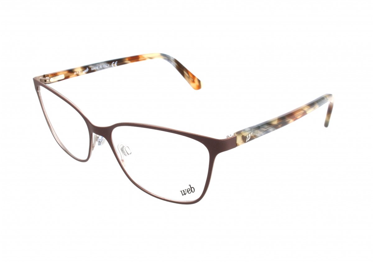 Web WE5164 Matte dark brown 54/16/135 WOMAN Brilmonturen