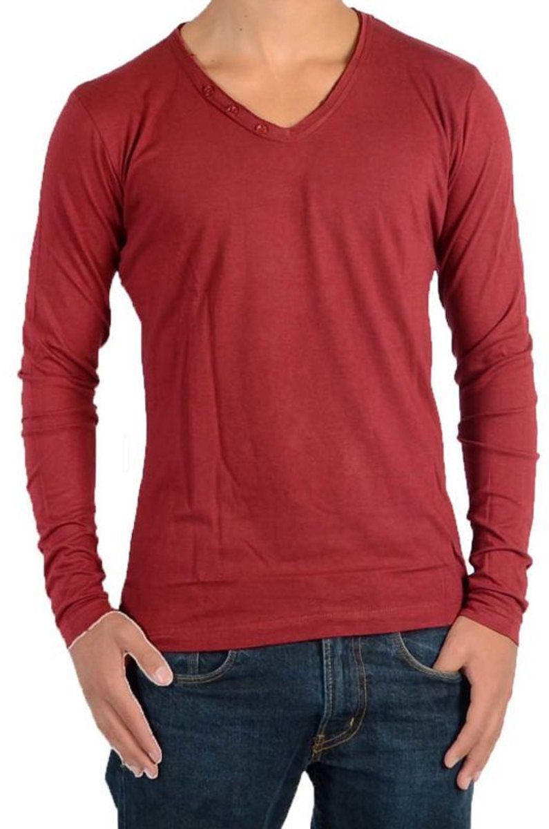 Basic T-shirt met lange mouwen, unisex
