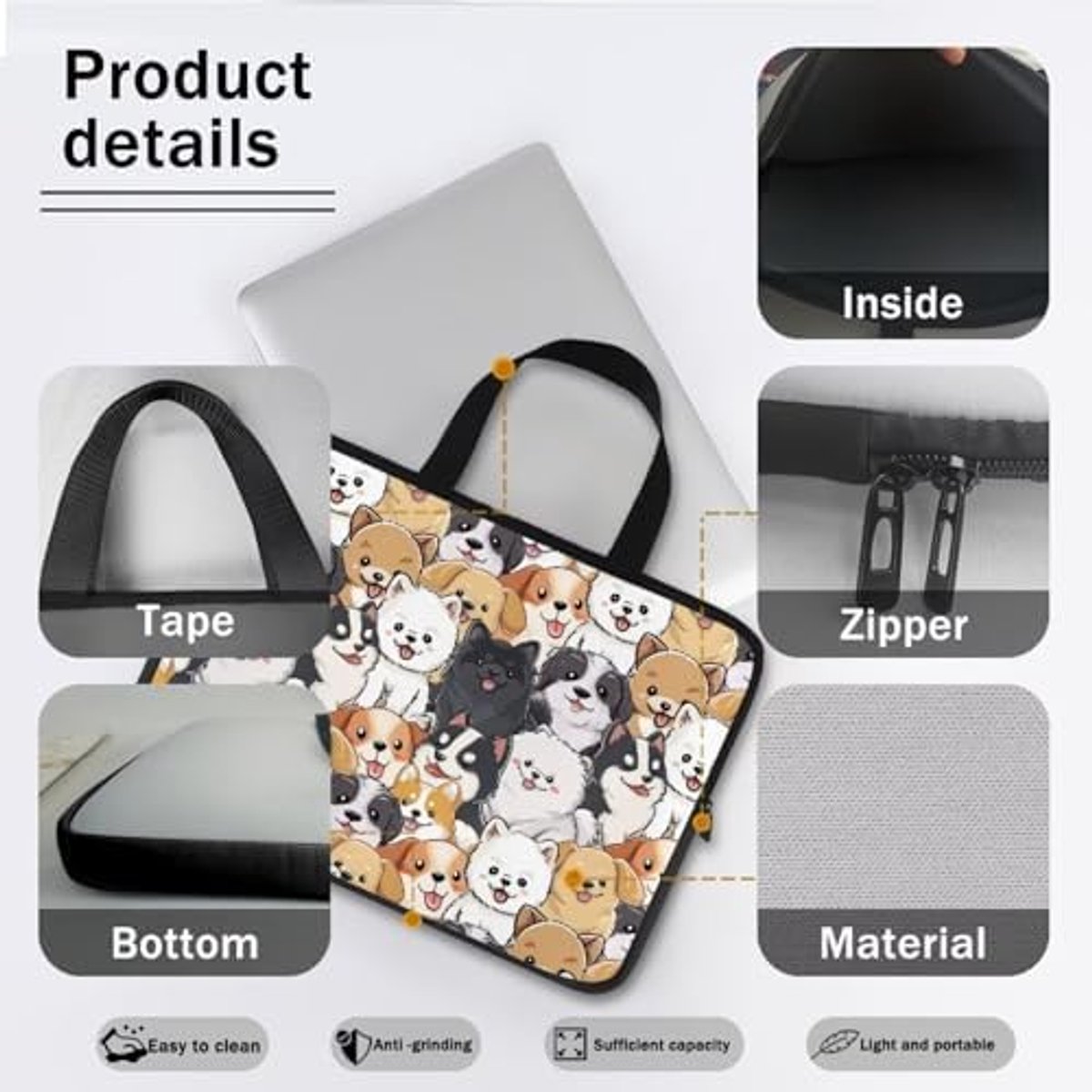 Laptoptas - Schoudertas Laptop - Veilig Vervoer - Waterdicht Materiaal - 45x33x3 cm