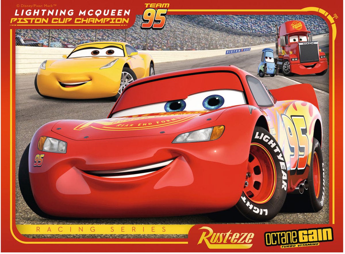 Ravensburgerpuzzel Disney Cars 3 Let's race! - 12+16+20+24 stukjes — afbeelding 5