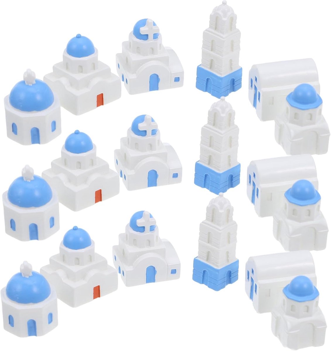 Miniatuur Huisjes - Kleine Beeldjes - Microlandschap Decoratie - Duurzaam Hars Materiaal - 2.7 x 2.1 x 2.1 cm