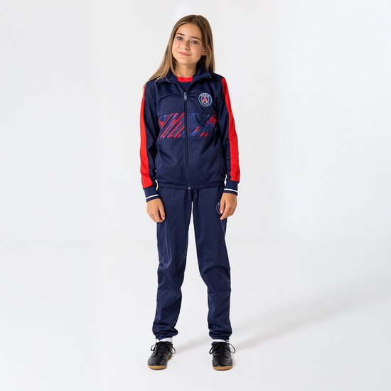 Survêtement PSG Enfants 25/26 - Taille 164 - Vêtements de football - Garçons et Filles - Vêtements de sport - Blauw - Articles de supporter du Paris Saint-Germain