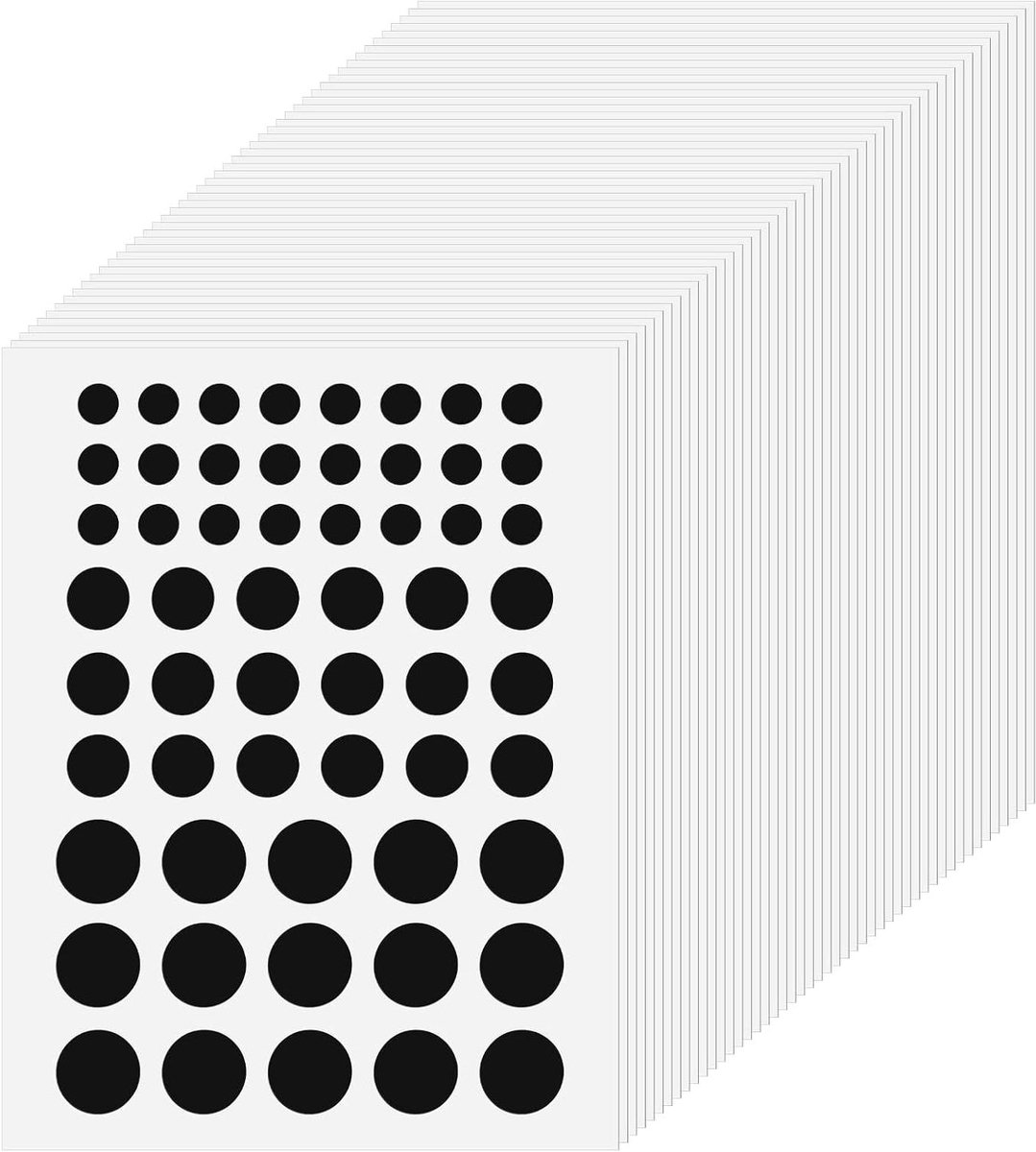 Privacy Stickers - Camerabescherming - Privacy Beschermen - Veelzijdige Set - 0.6-1.3 cm - Zwart