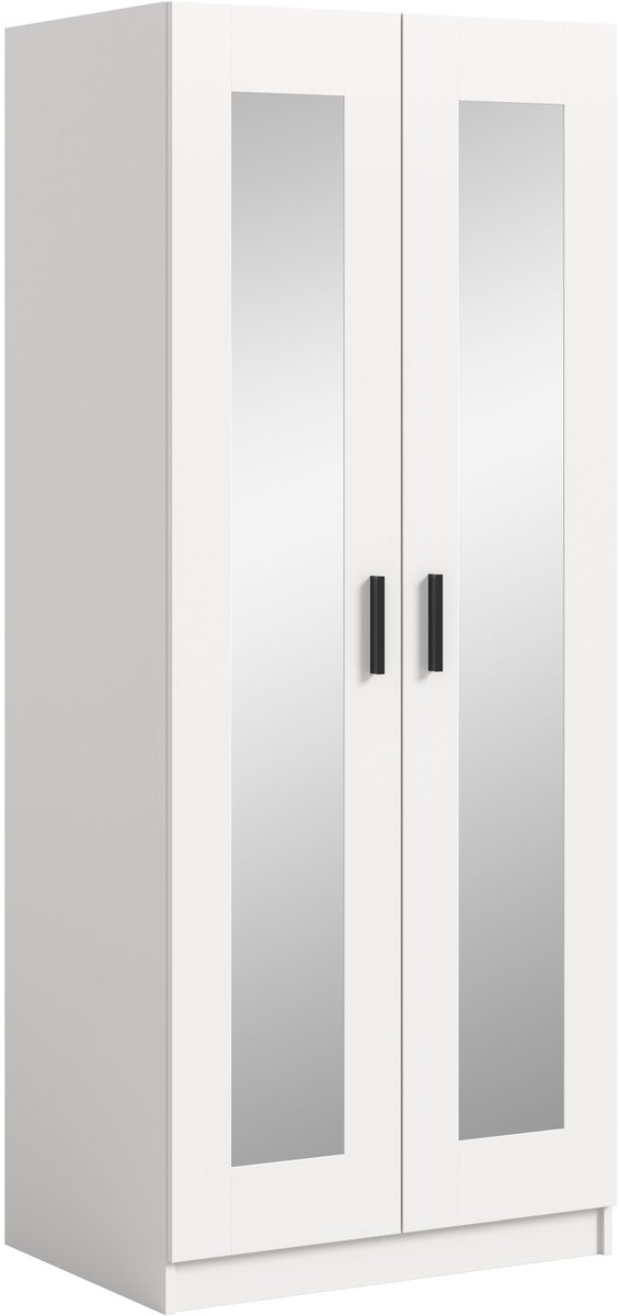 Xonox.Home Kledingkast met 2 deuren Visby wit B/H/D: 80x195x56 cm