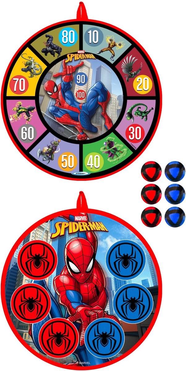 Vedes dartbord Spider-Man met ballen - speelgoed dartspel. — afbeelding 3