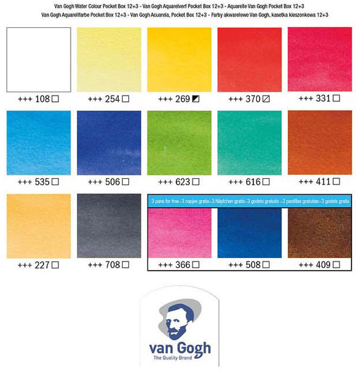 Van Gogh Aquarelverf Pocketbox — afbeelding 3