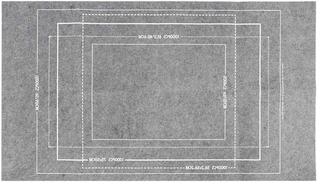 Puzzelmat Vilt - Puzzel Opslag - Puzzels Beschermen - Eenvoudig Op te Rollen - 116 x 66 cm - Grijs