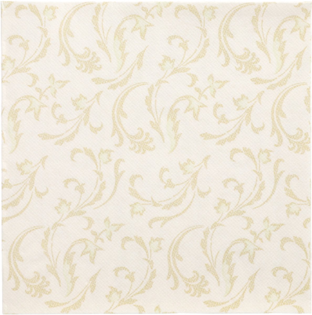 5x 50 Servetten ROYAL Collection 1/4 vouw 40 cm x 40 cm champagne Damascato