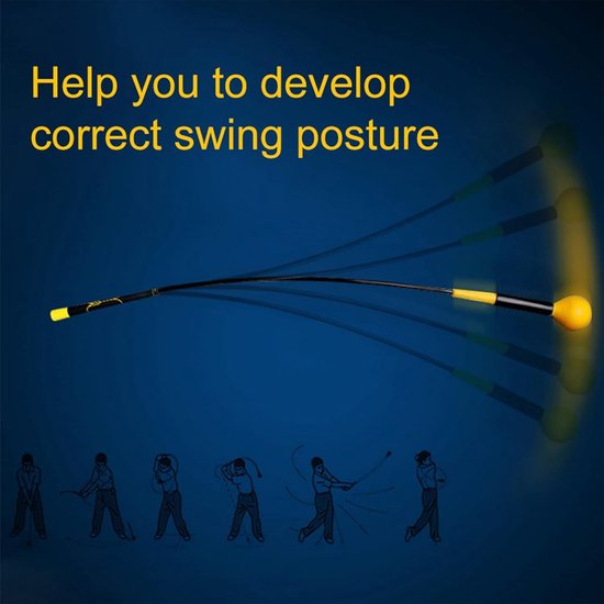 Golf Swing Trainer - Swing Trainer Golf Training Aid - Golf Sterkte Training Grip voor Kracht en Snelheid van GOLF — afbeelding 4
