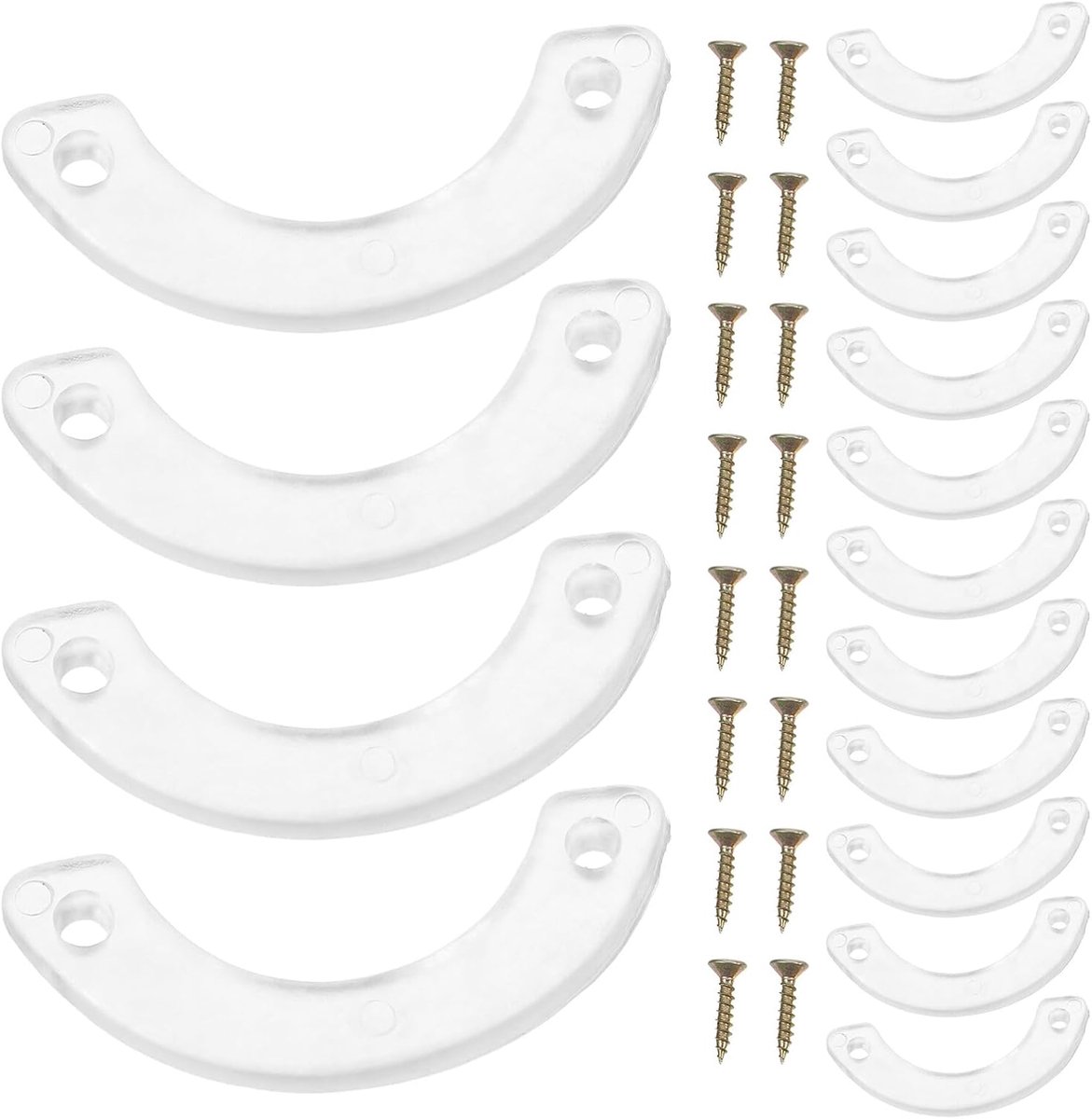 Lade Stoppers - Kast Onderdelen - Meubel Reparatie - Antislip Stabiliteit - 5.2 x 1.1 cm - Transparant
