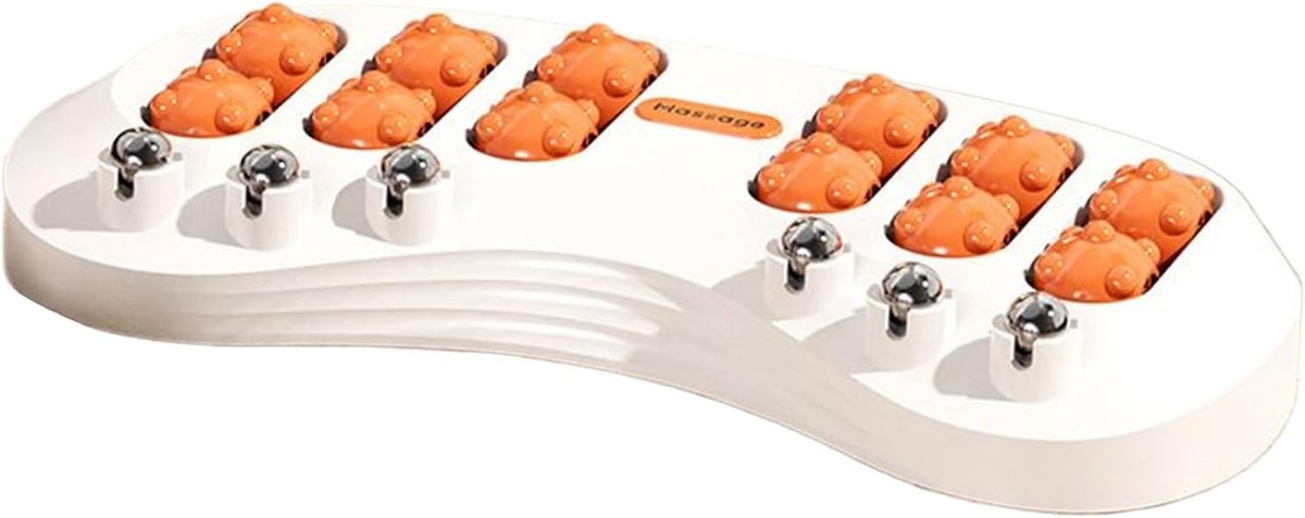 Voetmassage Roller - Houten Rollers - Druk Verlichting - Dubbele Rollen - 31 x 15 x 5 cm