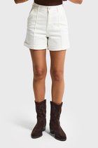 It's Basic - MINI DENIM SHORT - OFF WHITE